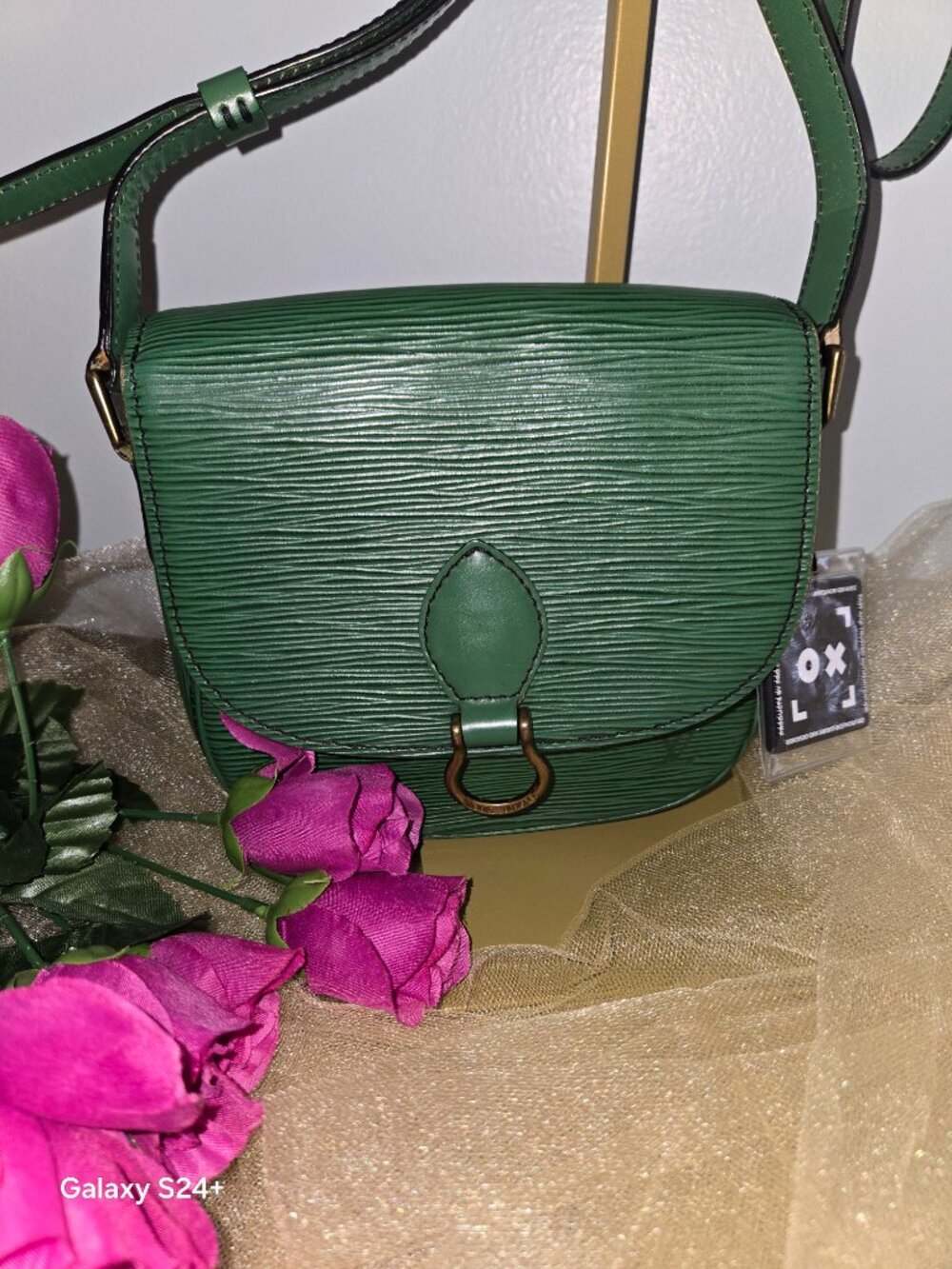 Authentic Louis Vuitton Saint Cloud PM Green Epi Leather Crossbody Bag